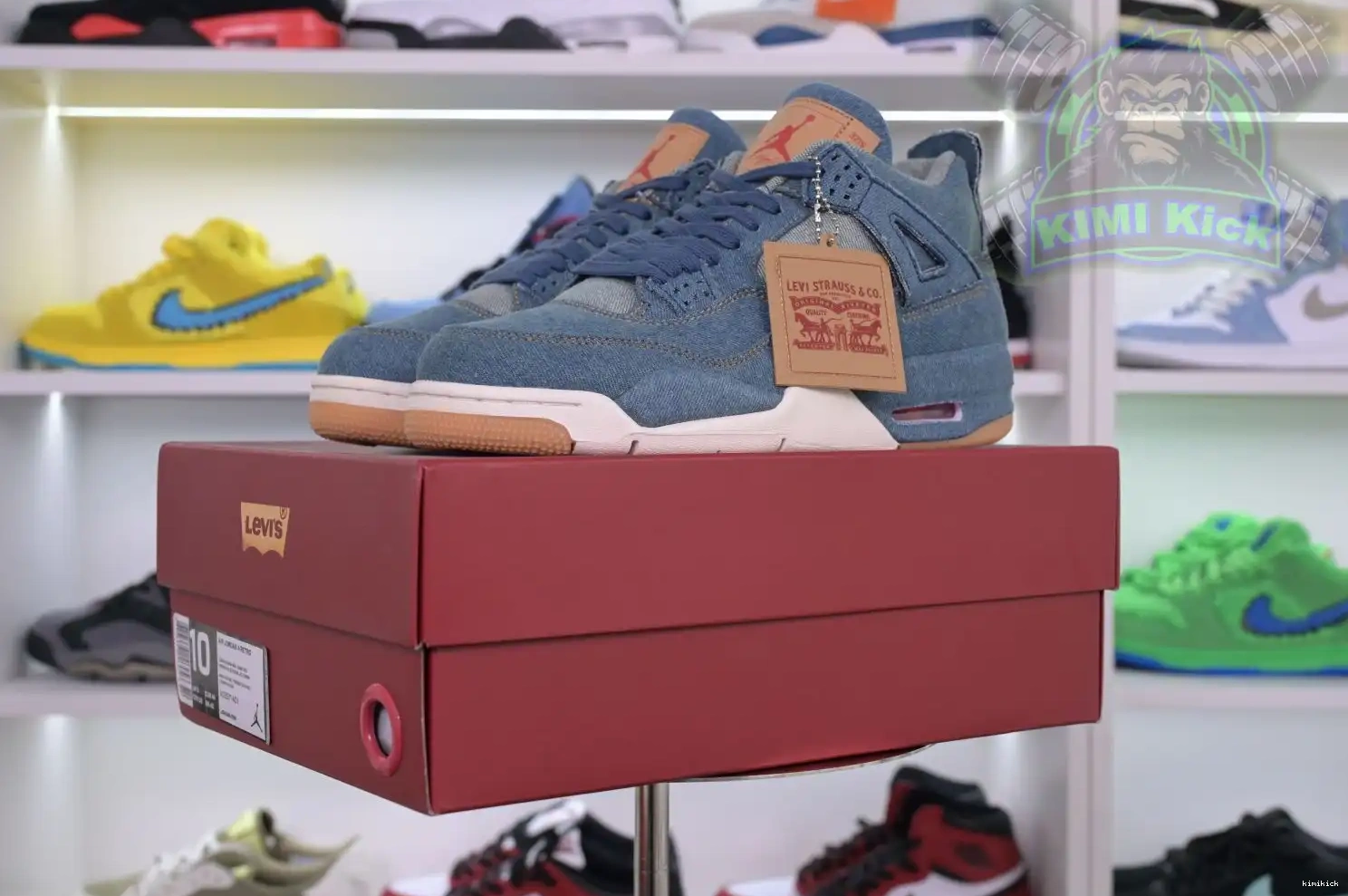 Jordan denim Jordan levis 4 retro Air Kimikick 0602
